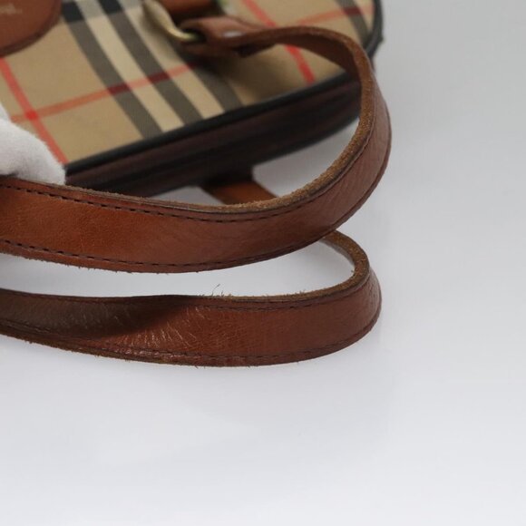 Burberrys Nova Check Hand Bag Canvas Beige Auth - Picture 7 of 16